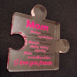 Mom Puzzle sign plaque
